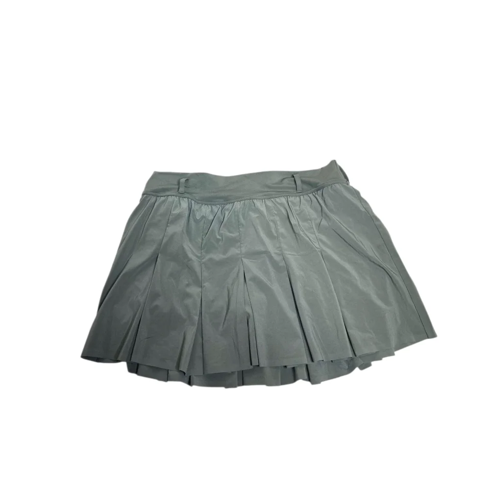 NEW Aerie olive green pleated belted academia tennis pickleball skort skirt‎ XL